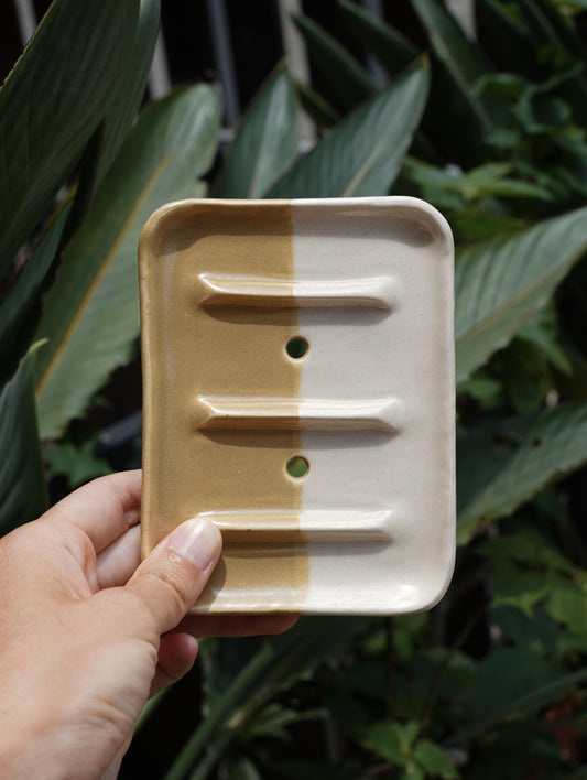 Handcrafted Glazed Ceramic Soap Dish - Meridian Edition