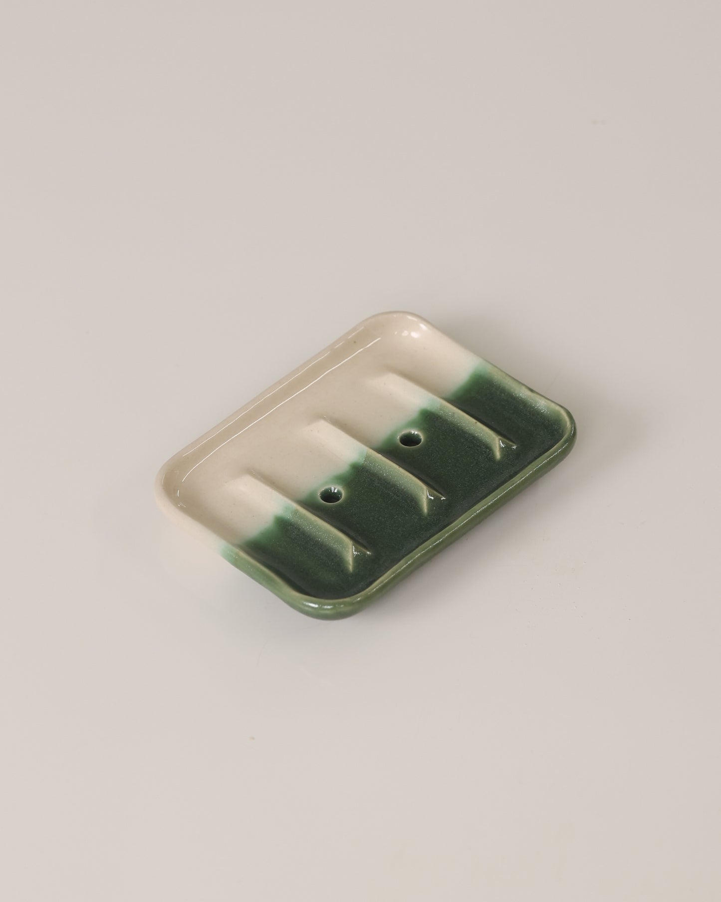 Handcrafted Glazed Ceramic Soap Dish - Meridian Edition