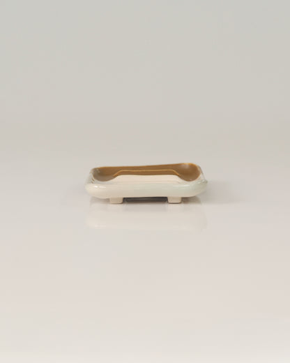 Handcrafted Glazed Ceramic Soap Dish - Horizon Edition