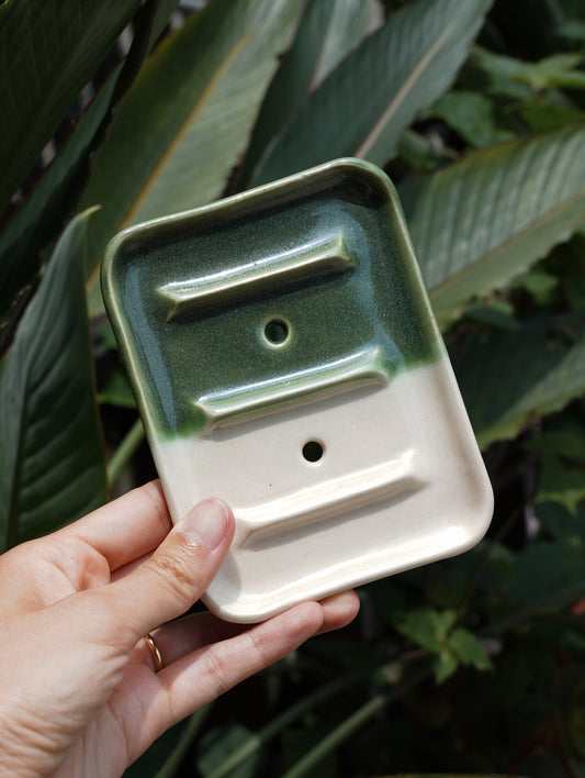 Handcrafted Glazed Ceramic Soap Dish - Horizon Edition